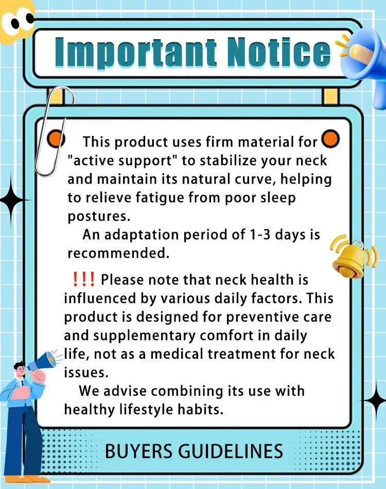 Cervical Neck Support Pillow Ergonomic Neck Relaxer Shoulder Support Stretching Pillow for Sleep Relaxation