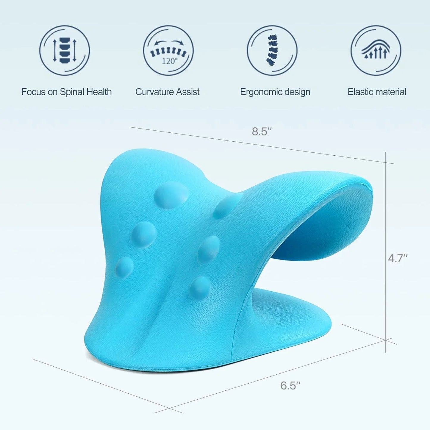 Cervical Neck Support Pillow Ergonomic Neck Relaxer Shoulder Support Stretching Pillow for Sleep Relaxation