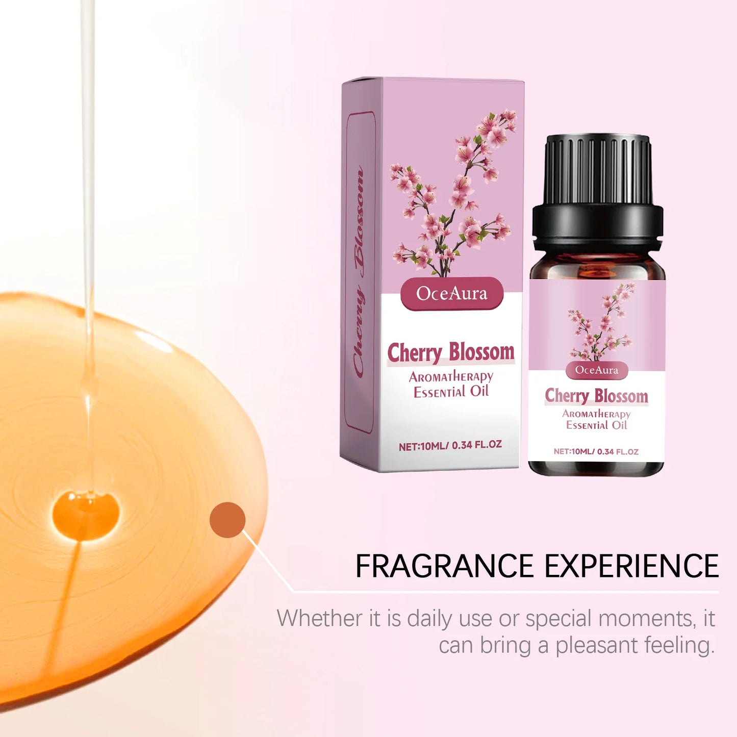 Oceaura Massage Skin Essential Oil Relax Anxiety Stress Relief Disomfort Nourishing Skin Soothing Floral Scent Essential Oil
