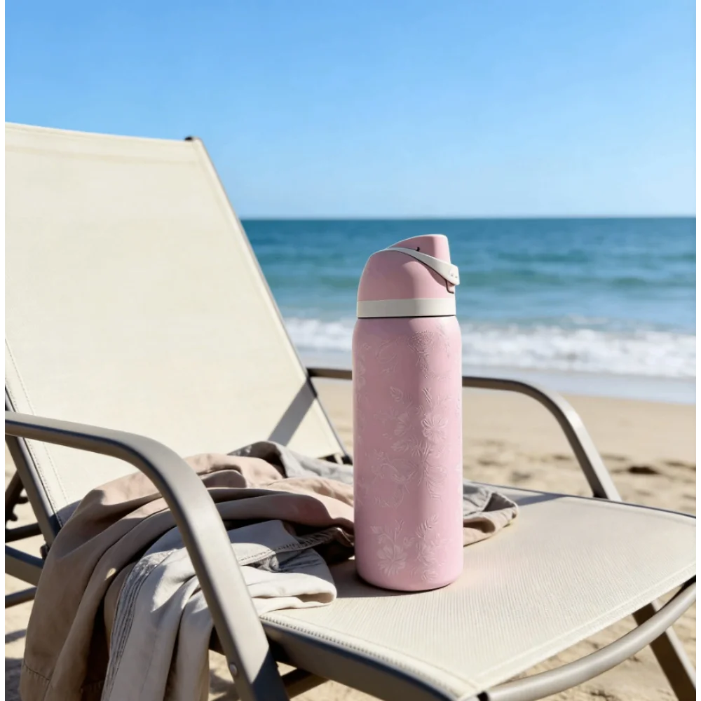 32Oz Stainless Steel Water Bottle With Straw For Sports, Travel, And School Sports Water Bottle, Keeps Water Warm For Over 24 H