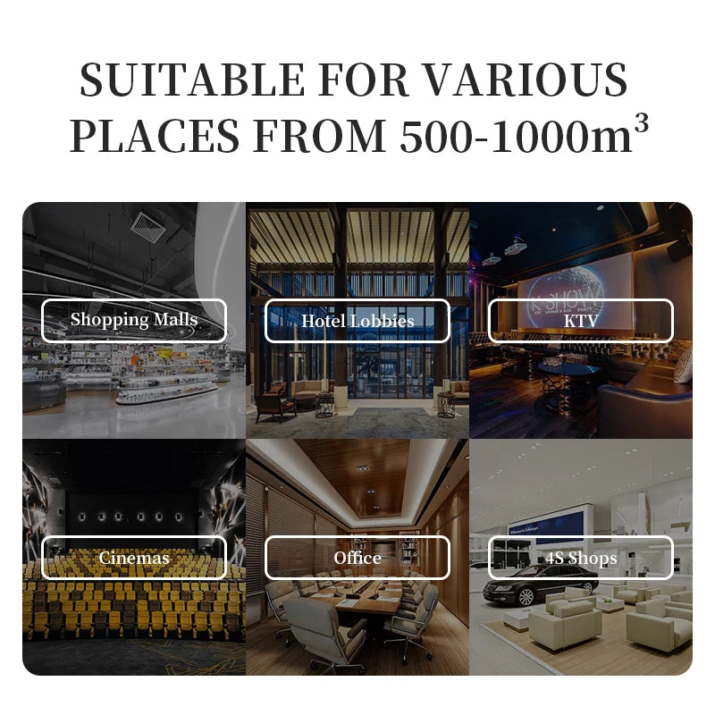NAMSTE Smart Aroma Diffuser Hotels professional Fragrance Diffuser 1000m³ Large Room Aroma Machine With Fan Bluetooth Control