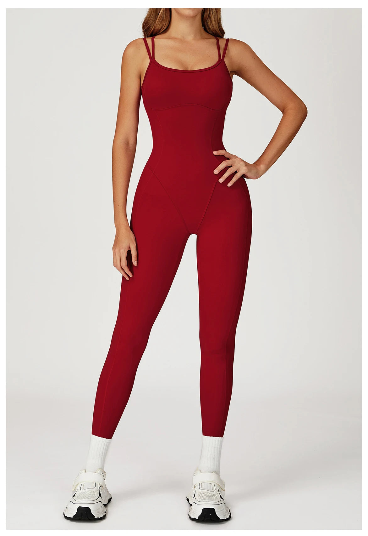 Fitness Jumpsuit Gym Workout Playsuit Sexy Cross Back Strap Sports Bodysuits Backless Romper Women Running One Piece Yoga Suit