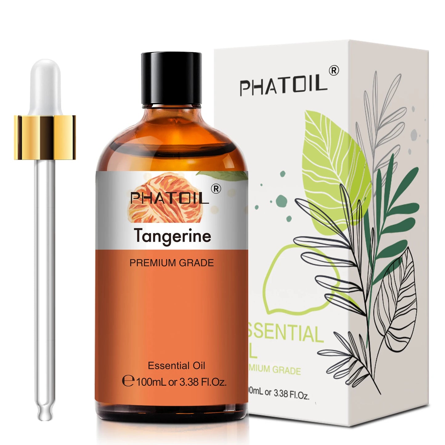 PHATOIL 100ml Pure Essential Oil Lavender Jasmine Vanilla Sandalwood Sweet Orange Lemon Aromatherpay Essential Oils For Diffuser