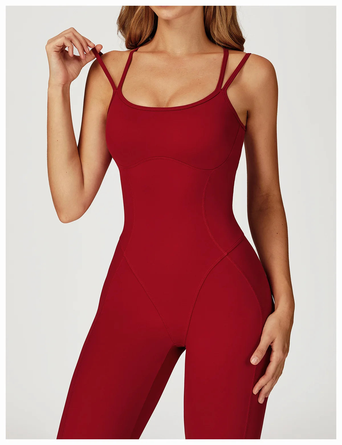 Fitness Jumpsuit Gym Workout Playsuit Sexy Cross Back Strap Sports Bodysuits Backless Romper Women Running One Piece Yoga Suit
