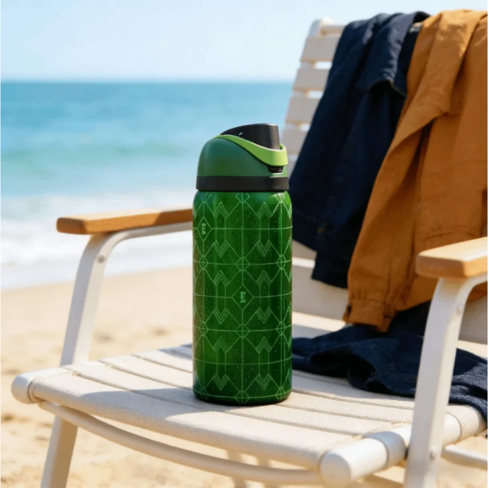 32Oz Stainless Steel Water Bottle With Straw For Sports, Travel, And School Sports Water Bottle, Keeps Water Warm For Over 24 H
